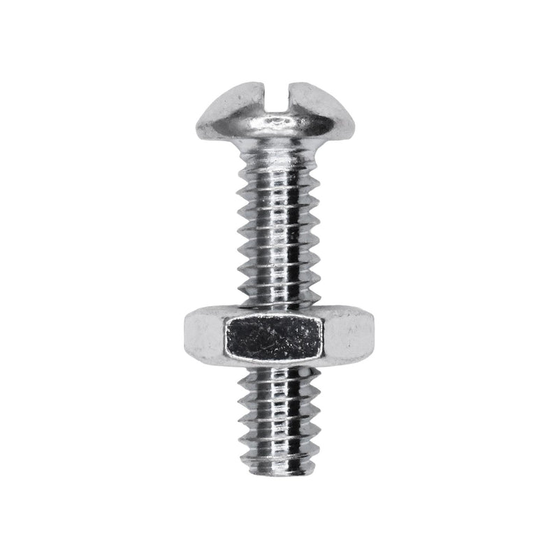 3/16"x3/4" Round Head Stove Bolt with Hex Nut, Zinc Chromate
