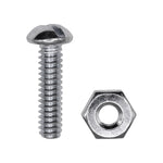 3/16"x3/4" Round Head Stove Bolt with Hex Nut, Zinc Chromate