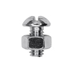 1/4"x1/2" Round Head Stove Bolt with Hex Nut, Zinc Chromate