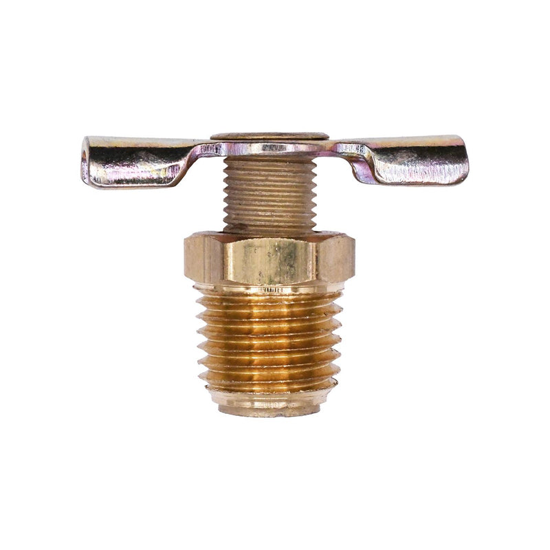 1/4" NPT Brass External Seat Drain Cock Valve Pipe