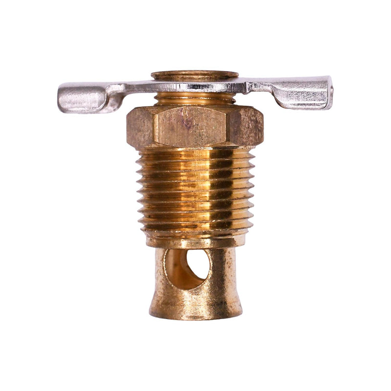3/8" NPT Brass External Seat Drain Cock Valve Pipe