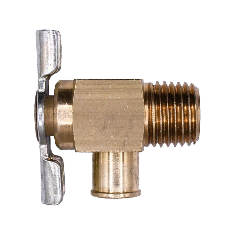 1/4" NPT Brass Angle Bib Drain Cock Pipe