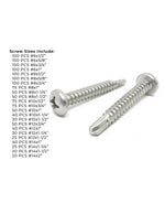 Phillips Pan Head Self Drilling Sheet Metal Screws Stainless  - 1421 PCS