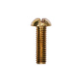 #10-32x5/8" Slotted Round Head Machine Screw, Plain