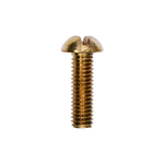 #10-32x5/8" Slotted Round Head Machine Screw, Plain