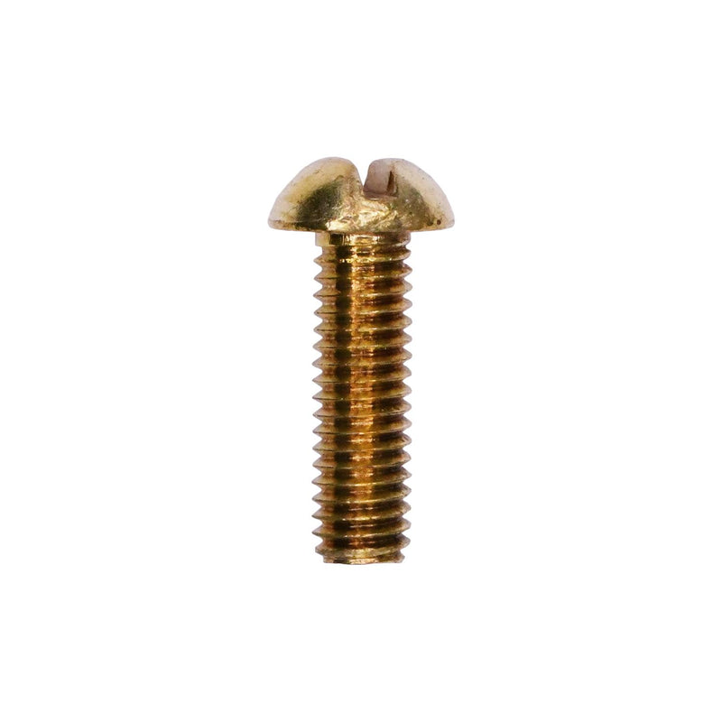 #10-32x5/8" Slotted Round Head Machine Screw, Plain