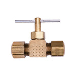 1/8" NPT Valve - Inline Brass Compression