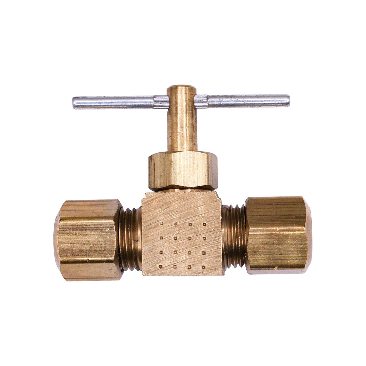 1/8" NPT Valve - Inline Brass Compression