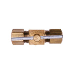 1/8" NPT Valve - Inline Brass Compression