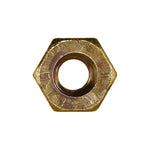#10-24 Brass Hex Machine Screw Nut Hex, Plain