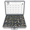 Metric A2 Stainless Steel Hex Cap Screws, Hex Nuts, Flat & Lock Washers - 1118 PCS