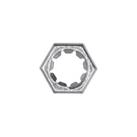 3/8"-24 Pal Hex Lock Nut, Plated