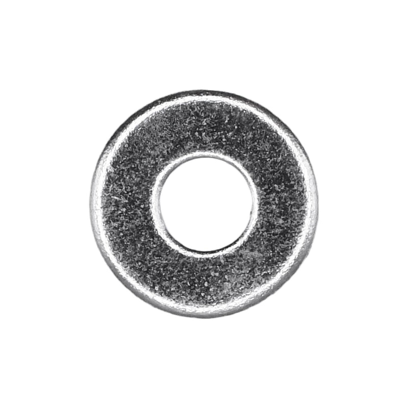 #6 Sae Flat Washer, 5/32" ID, 3/8" OD, Zinc