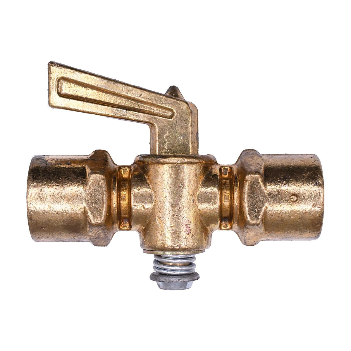 1/4" NPT Brass Valve - Inline Ground Plug Shutoff Cock Pipe