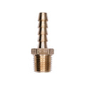 1/4" NPT Brass To Hose Barb Male Pipe Adapter