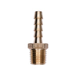 1/4" NPT Brass To Hose Barb Male Pipe Adapter