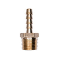 3/8" NPT Brass To Hose Barb Male Pipe Adapter, 1/4"