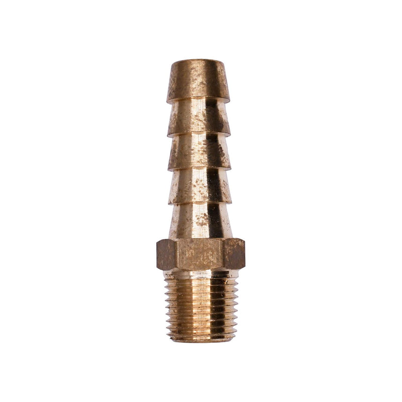 1/8" Brass To Hose Barb Male Pipe Adapter, 5/16"