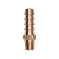 1/8" Brass To Hose Barb Male Pipe Adapter, 3/8"