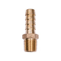 1/4" NPT Brass To Hose Barb Male Pipe Adapter, 3/8"
