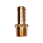 3/8" NPT Brass To Hose Barb Male Pipe Adapter, 1/2"