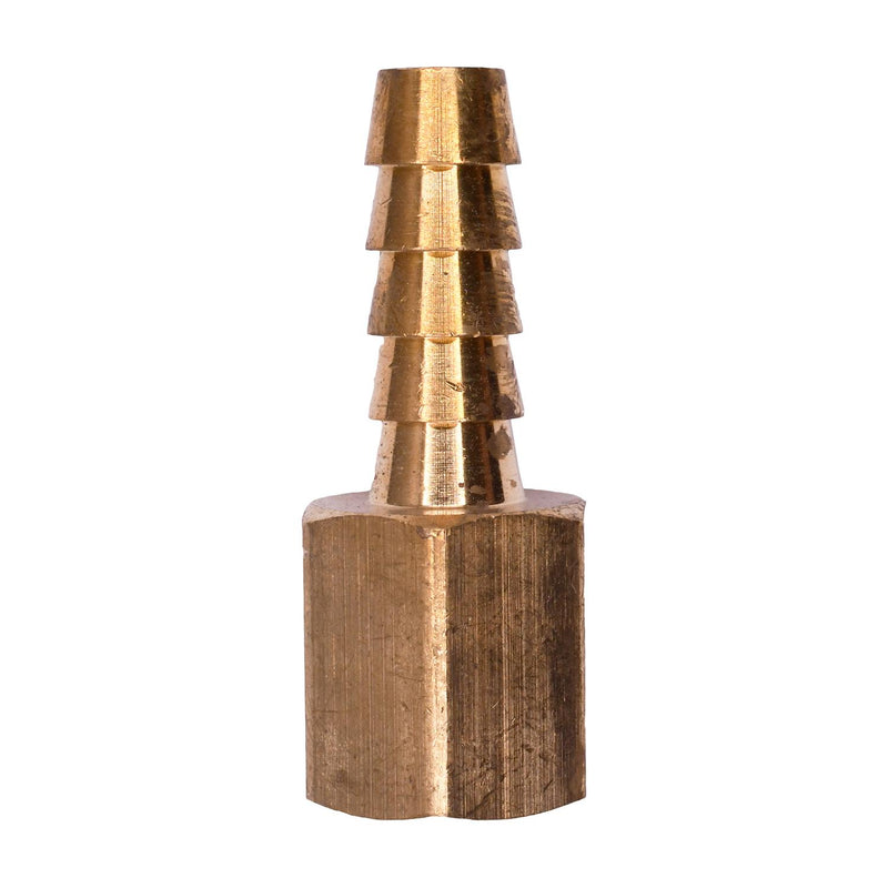 1/4" NPT Brass To Hose Barb Female Pipe Adapter, 5/16"