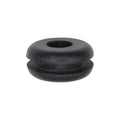 5/16" SBR (Styrene Butadiene Rubber) Grommets, 13/16", 9/16" Groove Diam, 3/8" Overall Height
