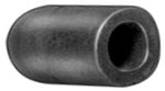 1/4" Black EPDM Rubber Vacuum Cap For Inside, 9/16"