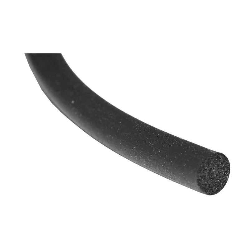 50 Feet EDPM Closed Cell Sponge Rubber Round, 3/8"