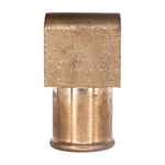 1/2" NPT Male Brass 90 Degree Beaded Hose Barb To Male Pipe Adapter, 3/4"
