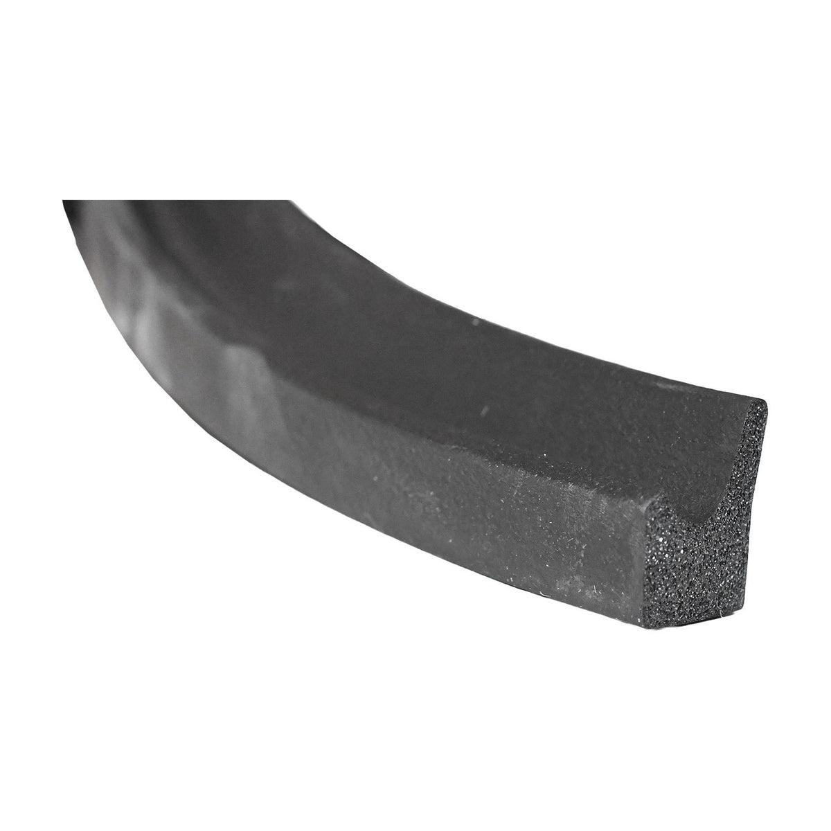 50 Feet EDPM Closed Cell Sponge Rubber Weatherstripping, Door Flange