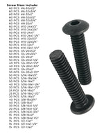 Alloy Button Socket Head Cap Screws Black Oxide- 1655 PCS