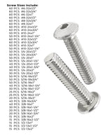 Stainless Steel Button Socket Head Cap Screws - 1656 PCS