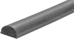 50 Feet EDPM Closed Cell Sponge Rubber Half Round, 1/4"