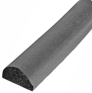 50 Feet EDPM Closed Cell Sponge Rubber Half Round, 1/2"