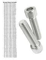 Metric Stainless A2-70 Socket Head Cap Screws - 1511 PCS