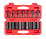 1/2 Inch Drive Deep 6-Point Impact Socket Set with Case, 17-Piece (8 - 24 mm)