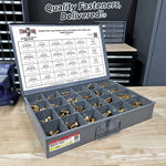 Inch Grade 8 Hex Cap Screws, Nuts, and Washers Zinc Yellow USA Made Hardware  - 1269 PCS