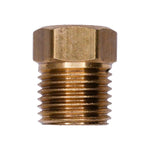 1/8" Brass Inverted Flare To Male Pipe Adapter, To Pipe-Straight, Male