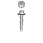 #12 Strong-Point Hex Washer Head w/Washer 12-14 x 1, 410 Stainless Steel