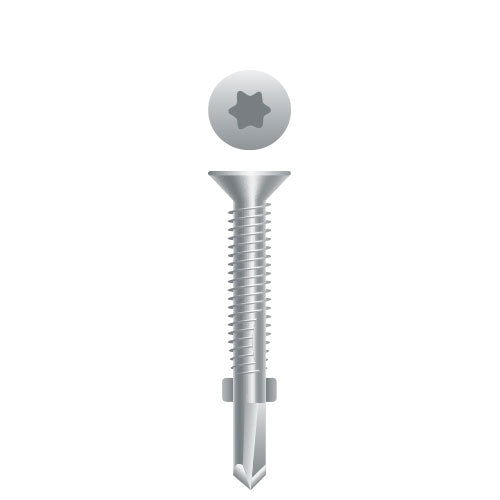 #1/4 Flat Head Reamer 1/4-20 x 3-1/4, T-30, 410 Stainless Steel, WAR