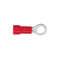 #8-10 Red Copper Vinyl Insulator Ring Term 22-18 Gauge Stud, Electro Tin Plated