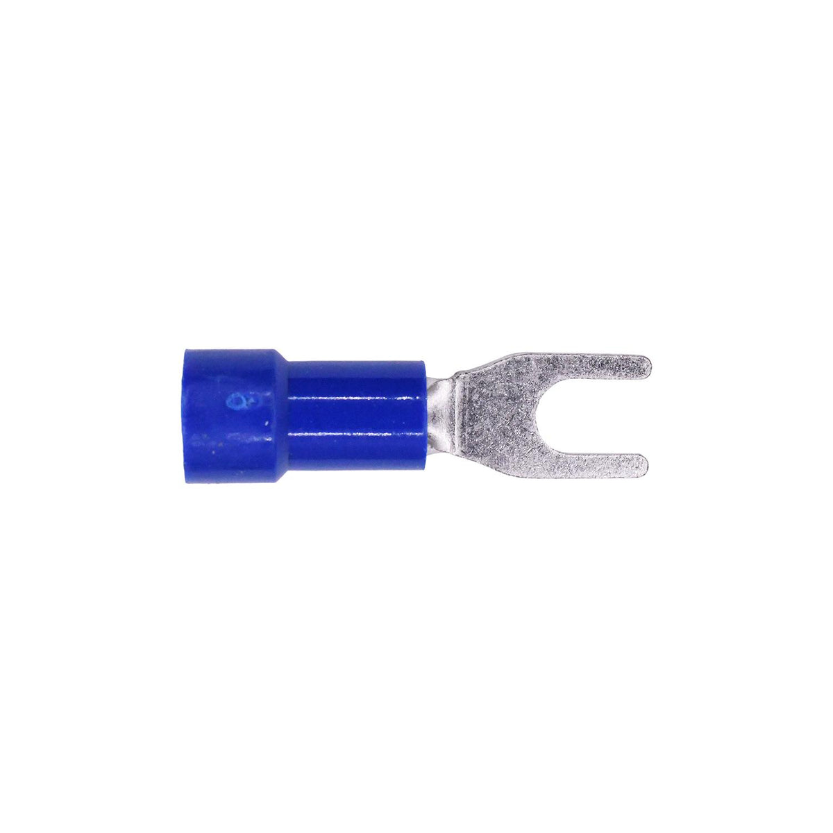 Blue Copper Vinyl Insulator Spade Term 16-14 Gauge Stud, Electro Tin Plated