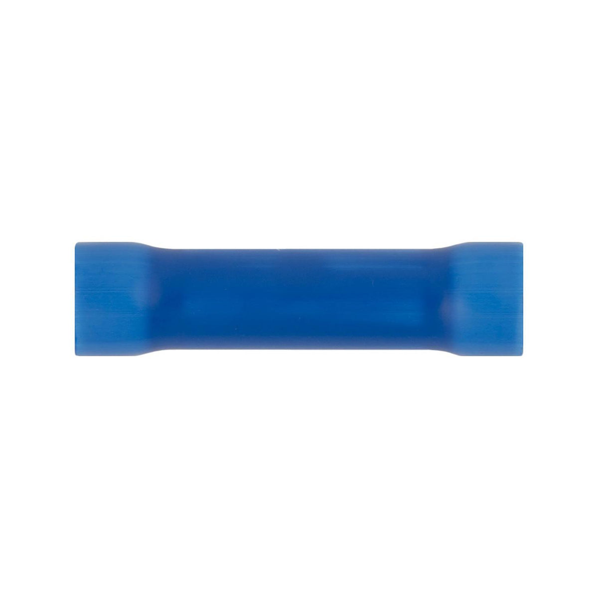 Blue Copper Vinyl Insulator Butt Connector 16-14 Gauge, Electro Tin Plated