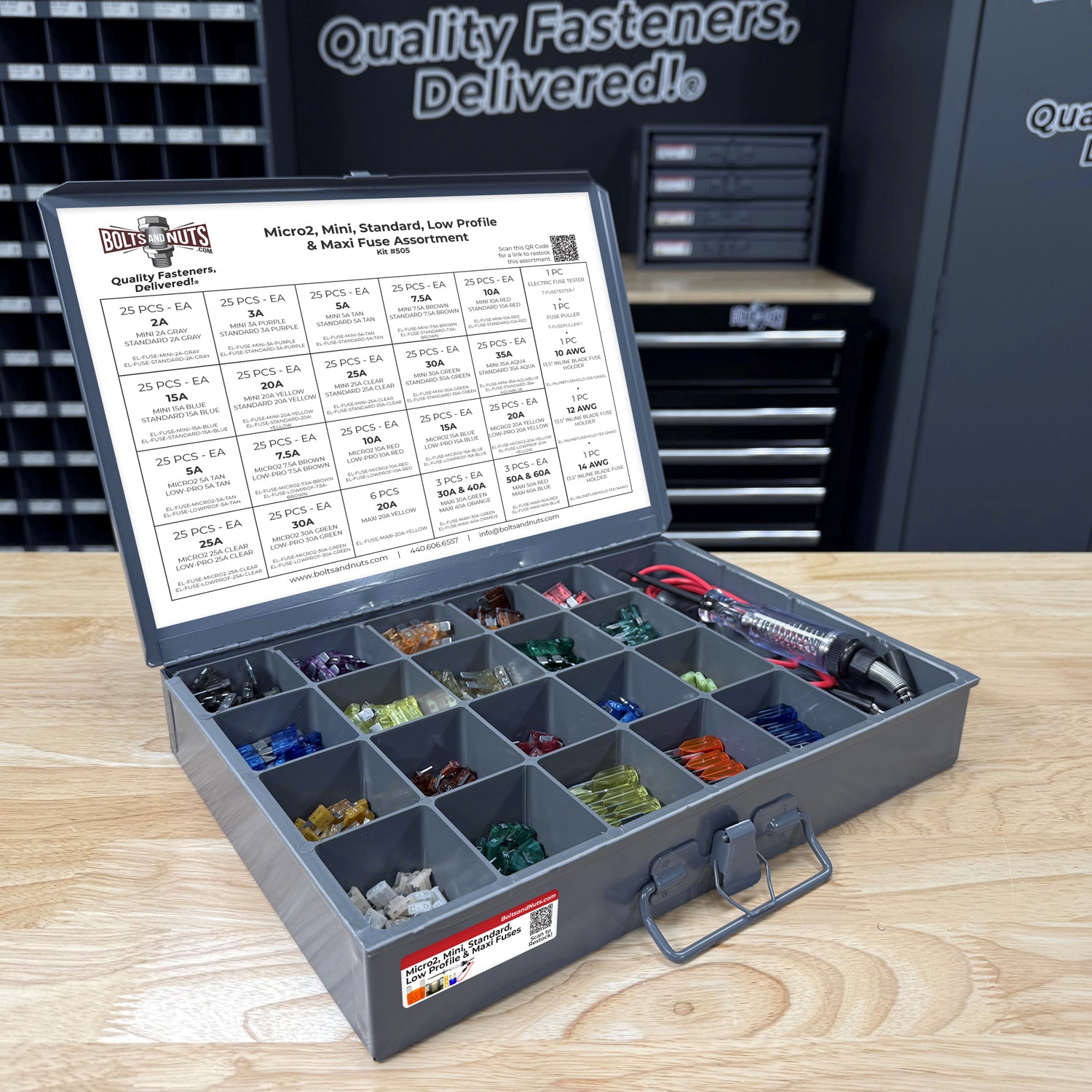 Micro, Mini, & Maxi Fuse Assortment - 874 PCS