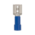 1/4" Blue Female Disconnect Female, Insulated, Gaugeterminals