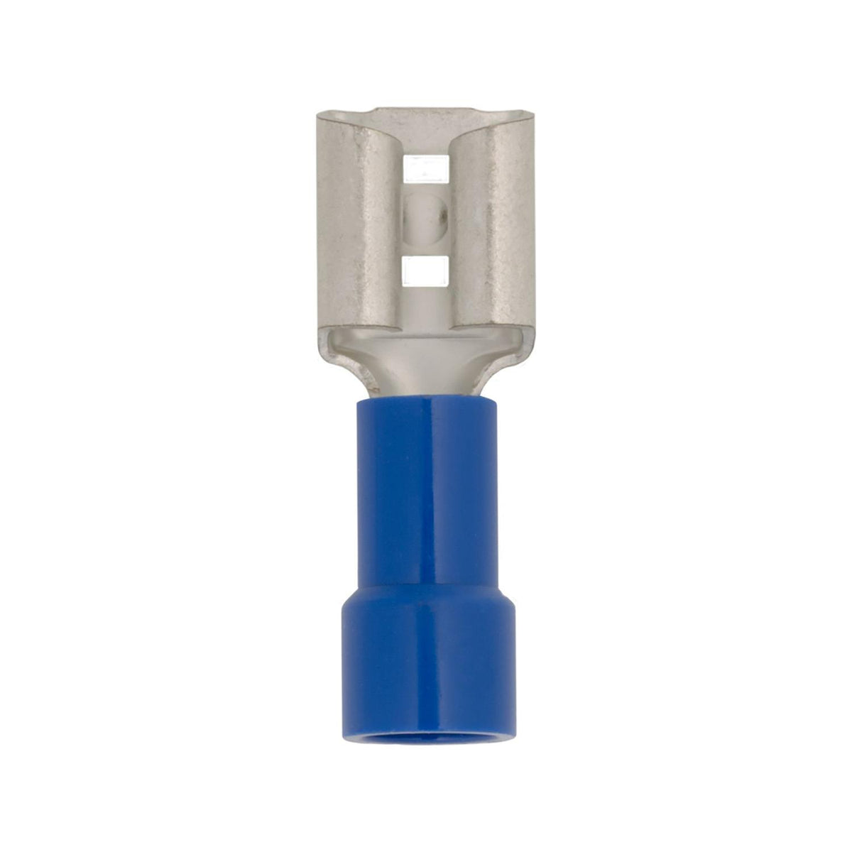 1/4" Blue Female Disconnect Female, Insulated, Gaugeterminals