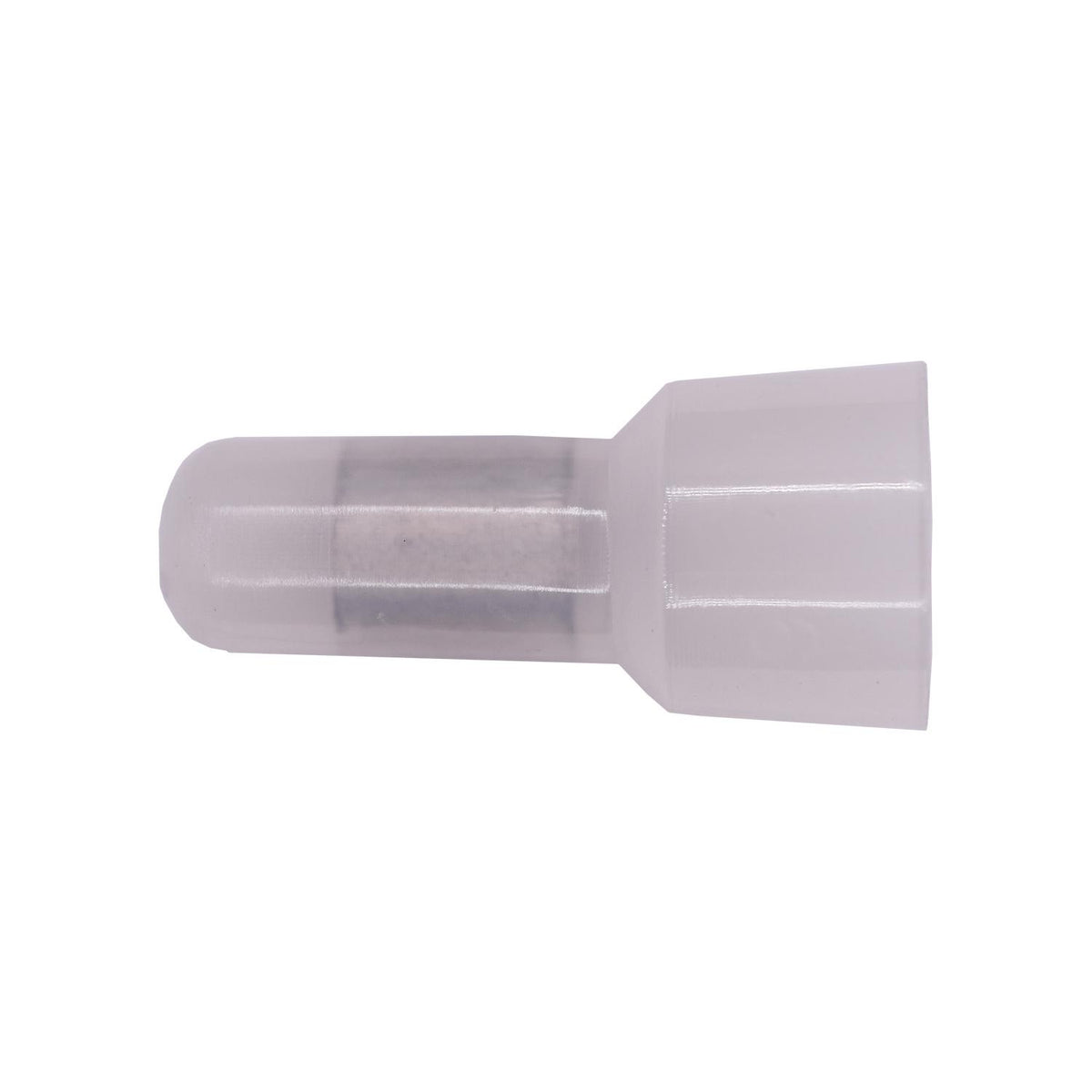 Clear Copper 16-10 Gauge Closed End Butt Connector, Electro Tin Plated