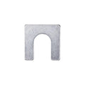 1-1/8"x1-1/8" Shim with Slot, 1/16" Thick, Zinc, 1/2"