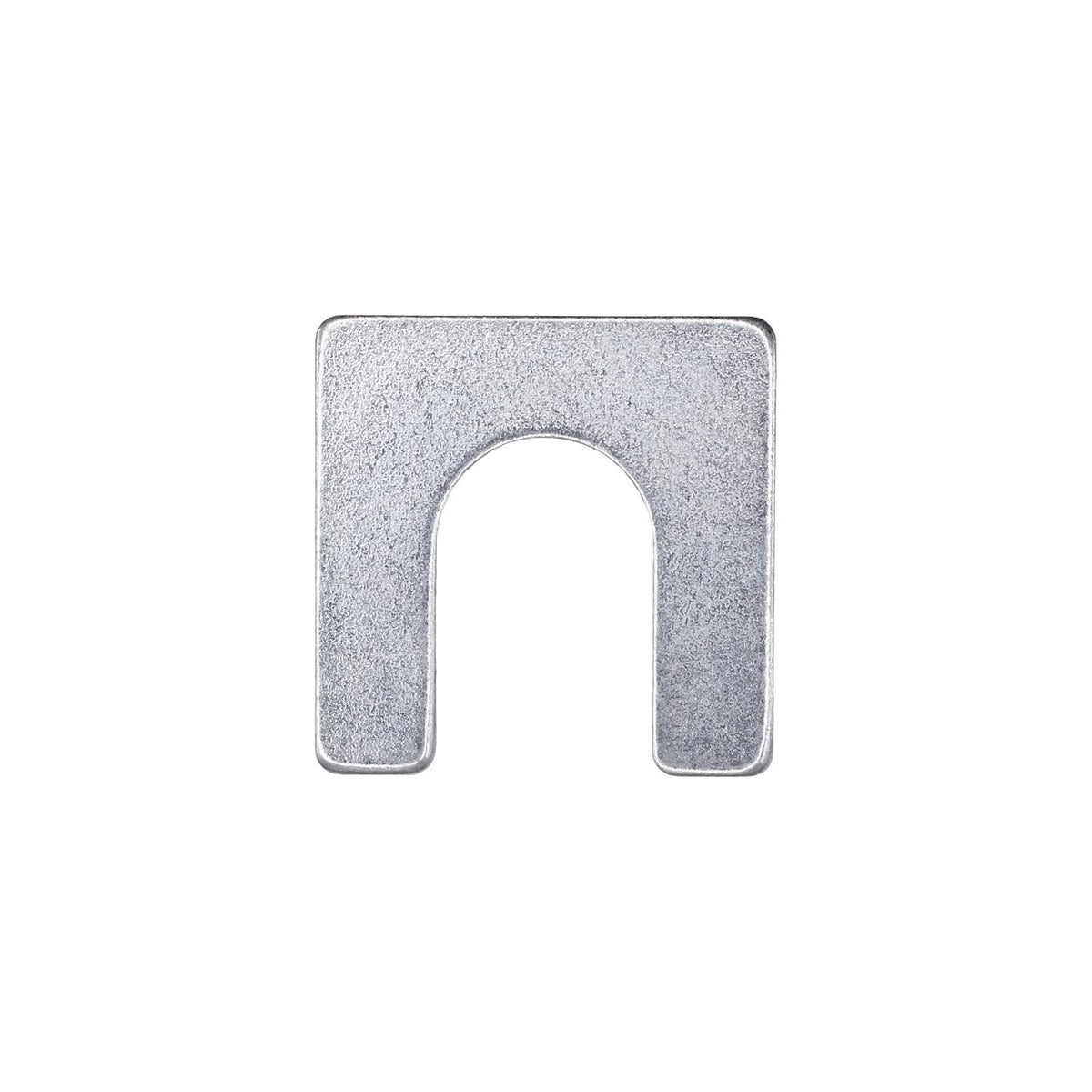 1-1/8"x1-1/8" Shim with Slot, 1/16" Thick, Zinc, 1/2"